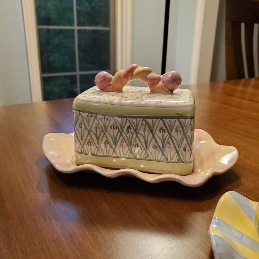 Mackenzie Childs Butter House Majolica